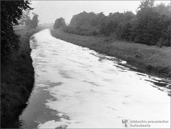 Wasserverschmutzung in Nordrhein-Westfalen (1958)
